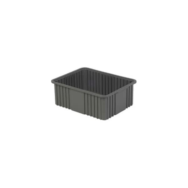 LEWISBins Divider Box NDC3080 22-3/8 x 17-3/8 x 8, Gray, PK4